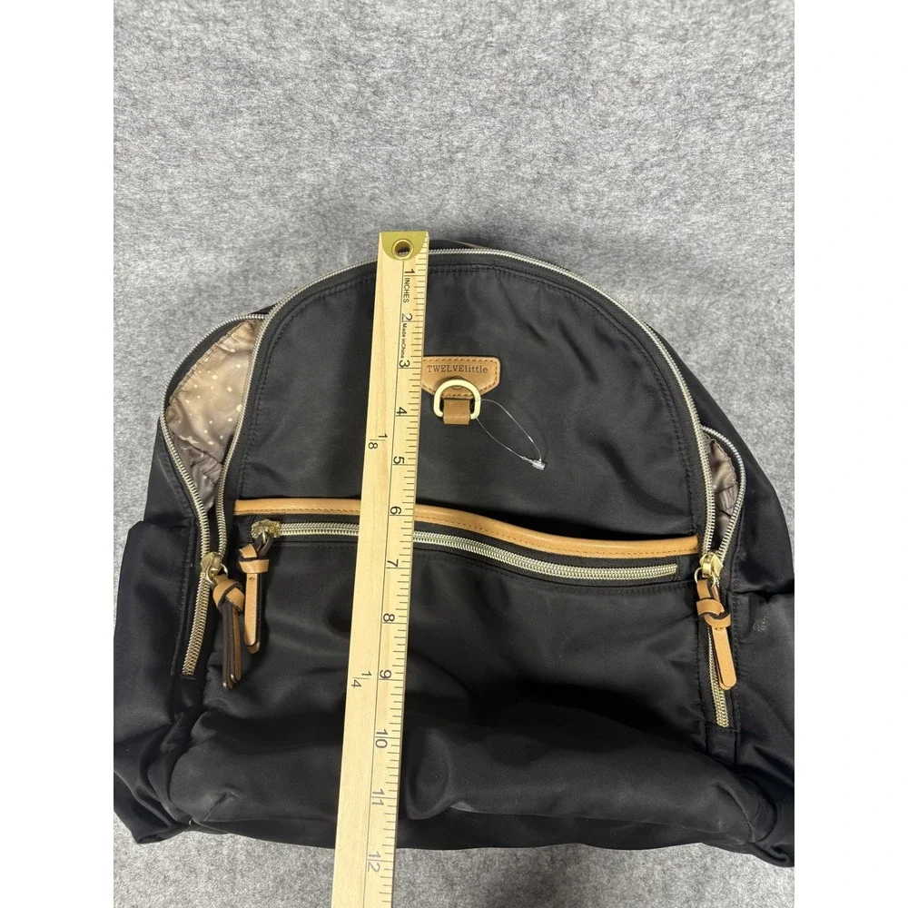 TWELVElittle Companion Backpack Medium Black Nylon Celestial Lining